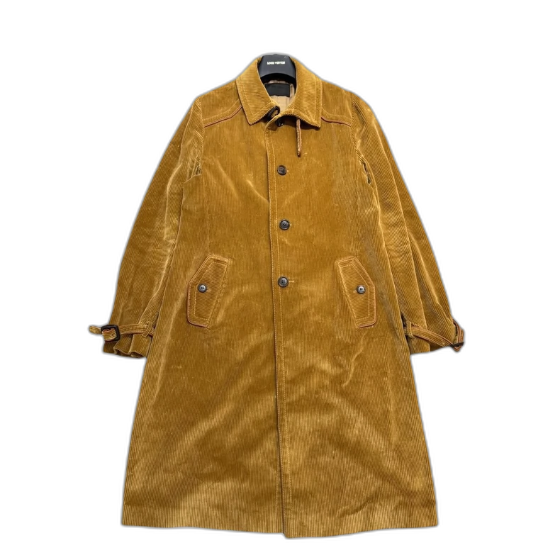 Prada Corduroy Long Coat-zp