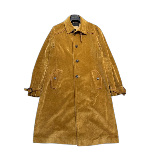 Prada Corduroy Long Coat-zp