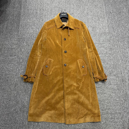Prada Corduroy Long Coat-zp