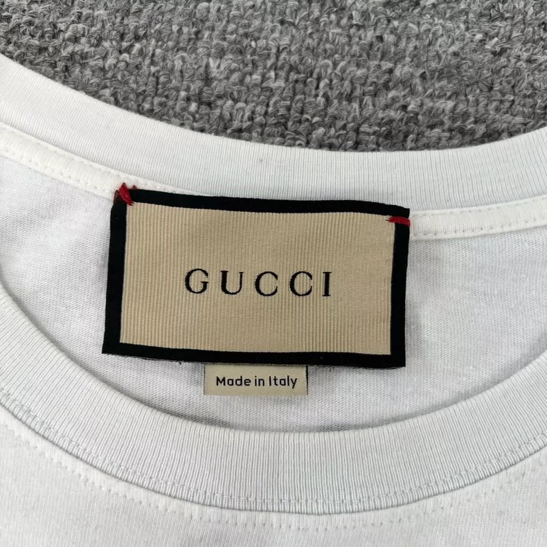 Gucci Cartoon Dog Short Sleeve T-Shirt