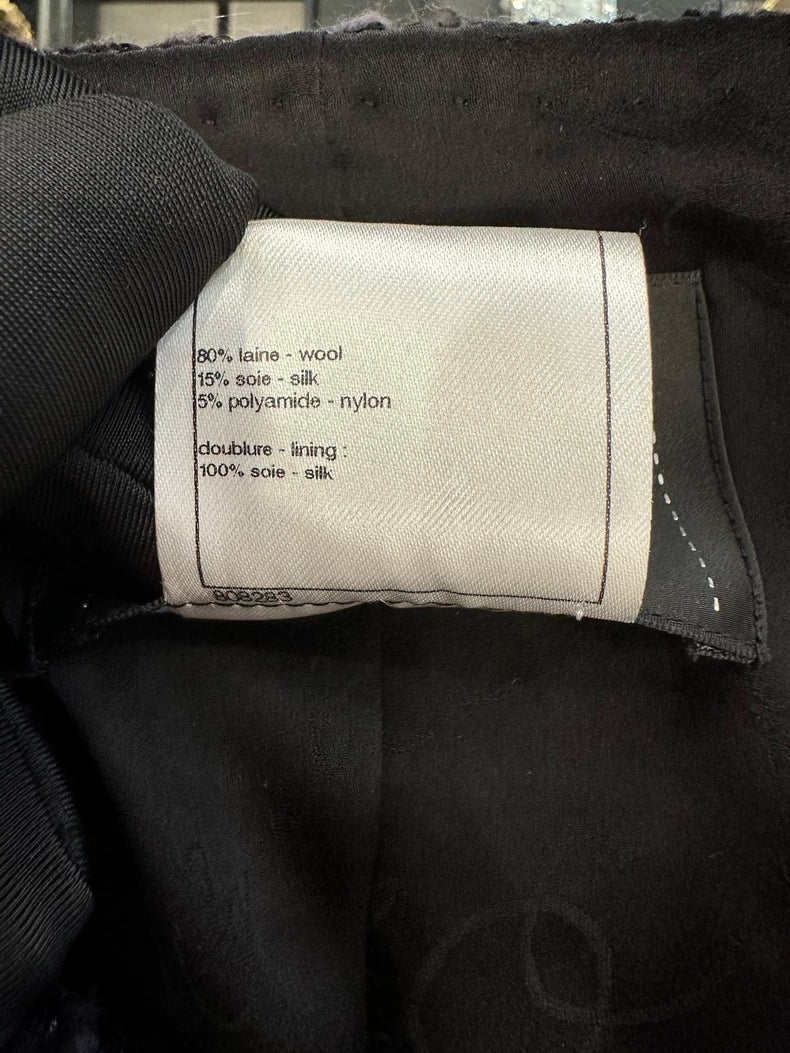 Chanel Black and Blue Wool Jacket
