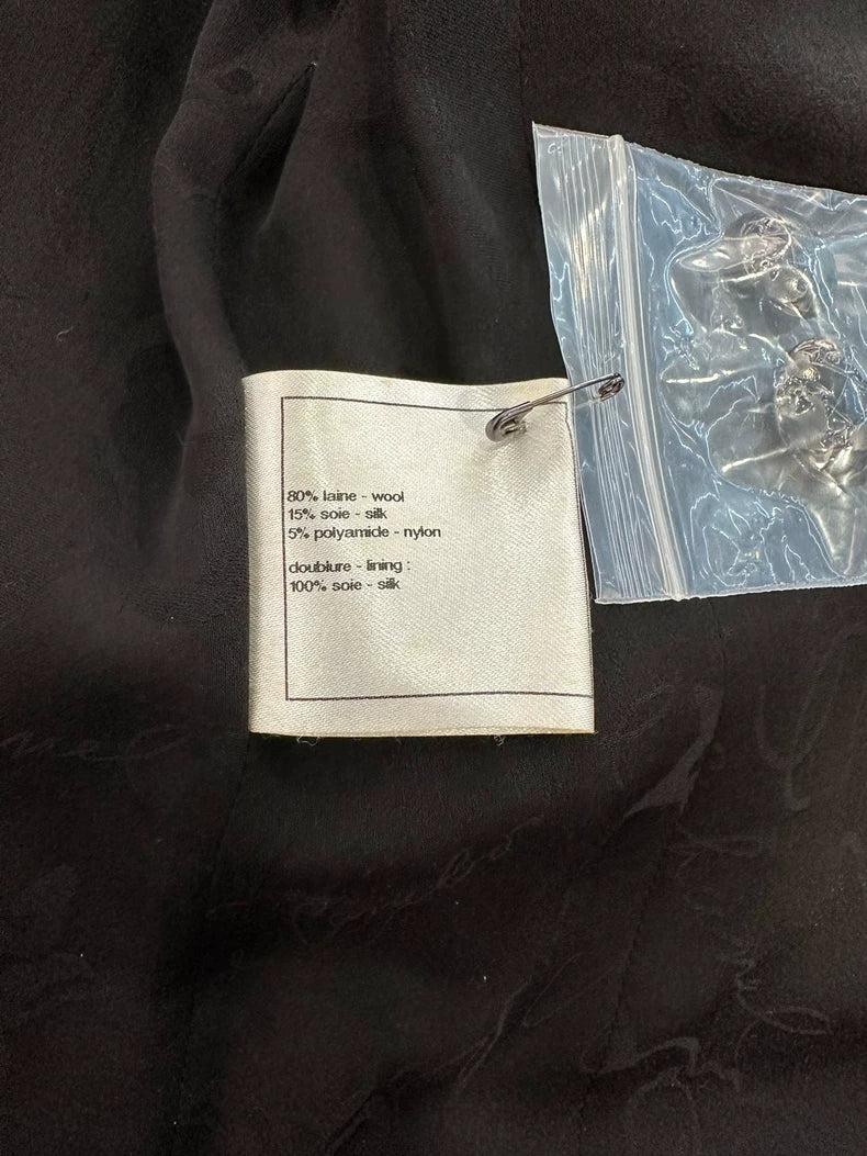 Chanel Black and Blue Wool Jacket