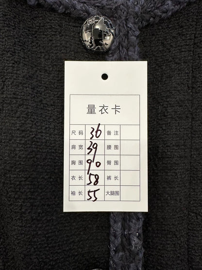 Chanel Black and Blue Wool Jacket