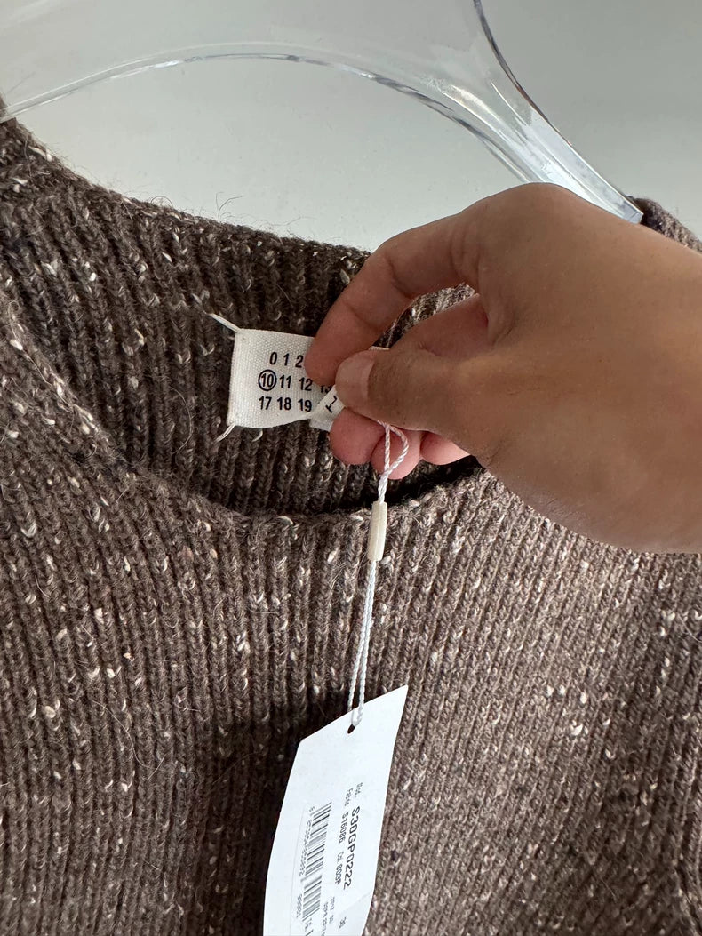 Maison Margiela Brown Wool Sweater
