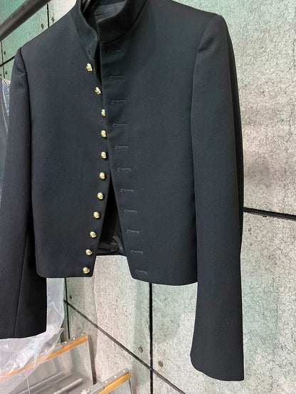 Celine Black Stand Collar Jacket