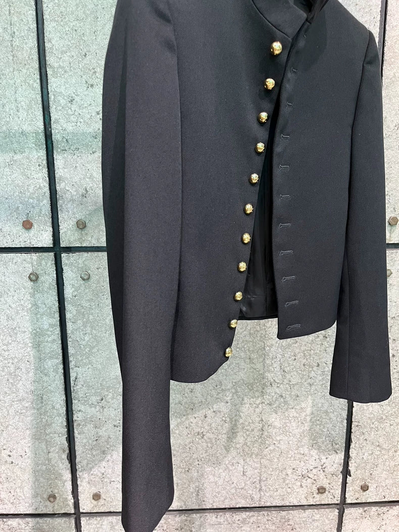 Celine Black Stand Collar Jacket