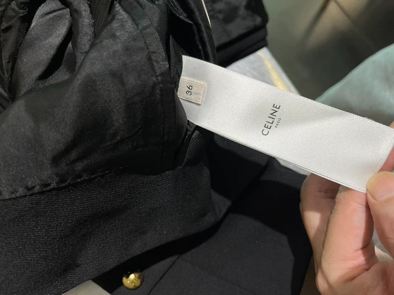 Celine Black Stand Collar Jacket