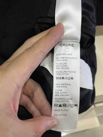 Celine Black Stand Collar Jacket
