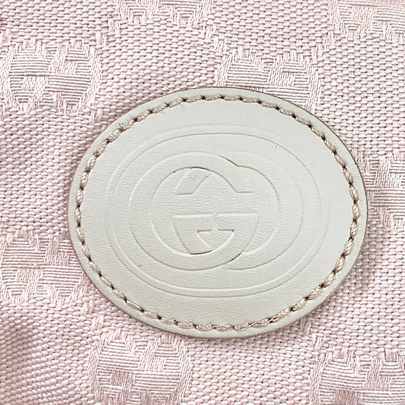 Pink Logo Print Hooded Puffer Jacket