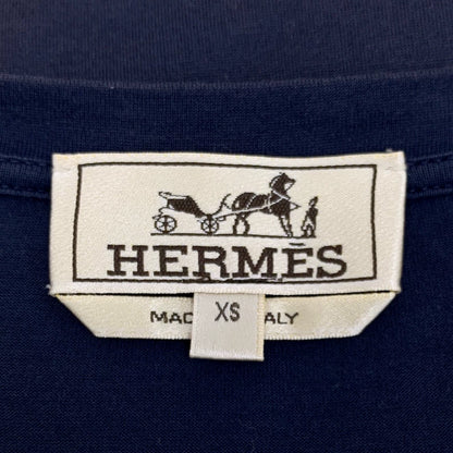 Hermes Dark Blue Cotton T-Shirt