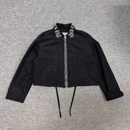 Prada Gem Zipper Jacket for Men and Women