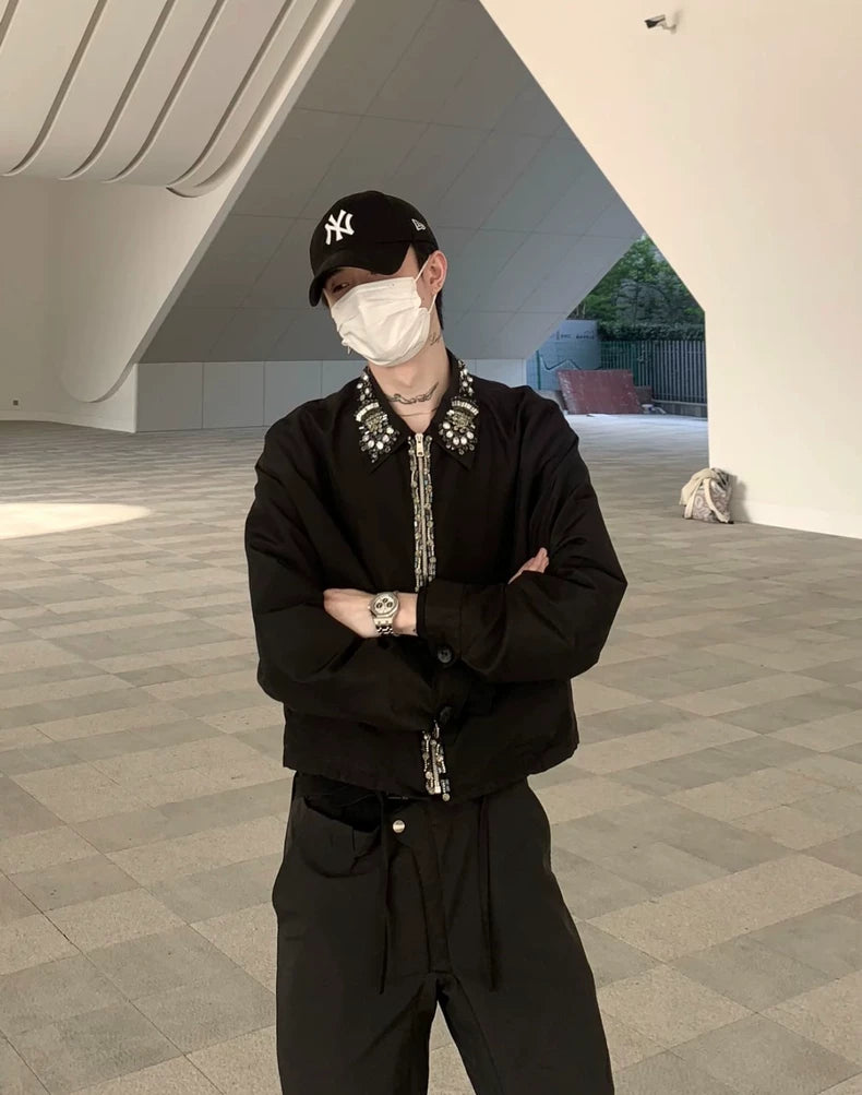 Prada Gem Zipper Jacket for Men and Women