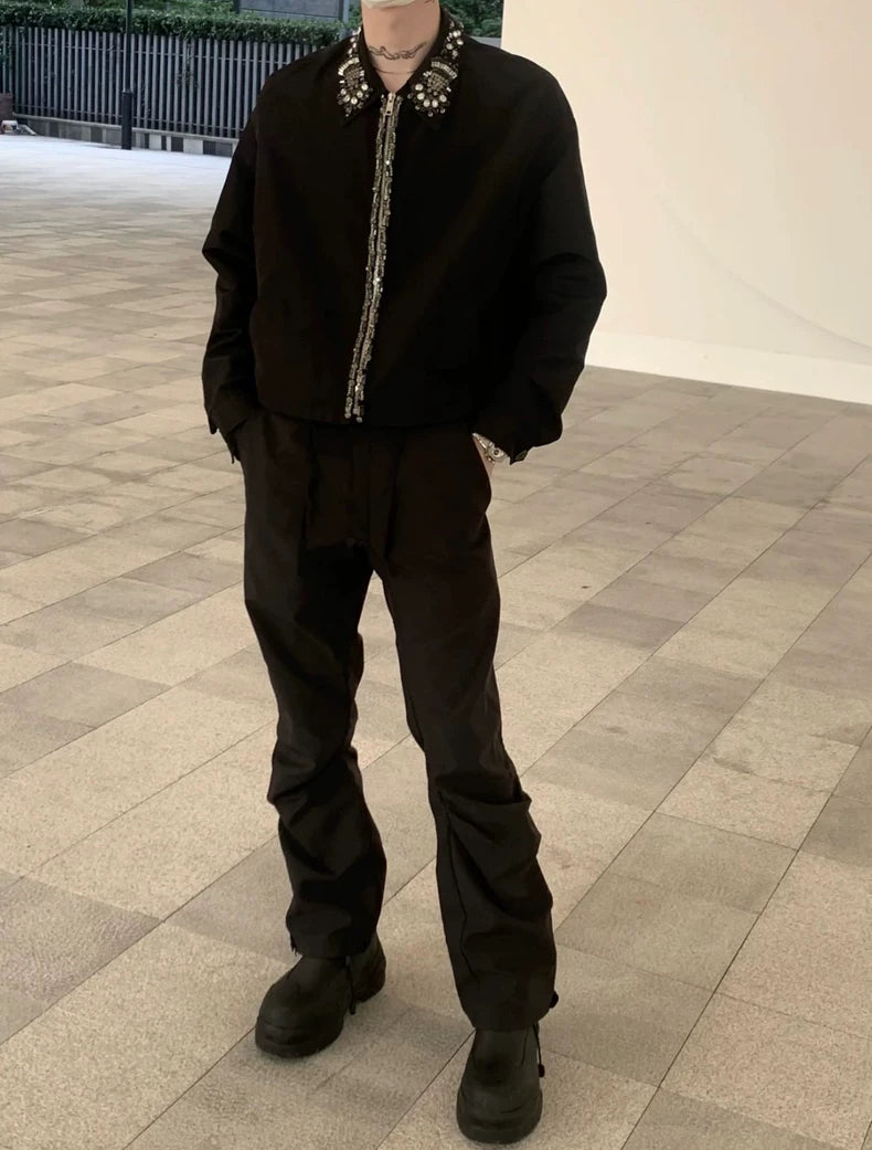 Prada Gem Zipper Jacket for Men and Women