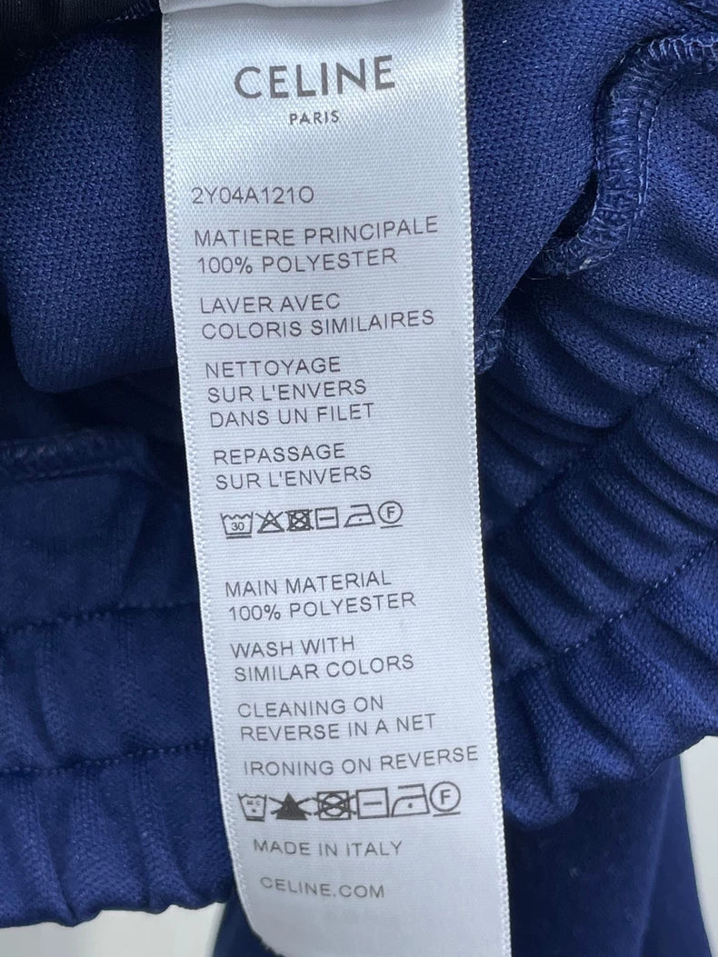 Celine Zip Hoodie with Side Stripes