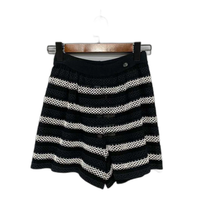 Chanel Striped Woven Shorts