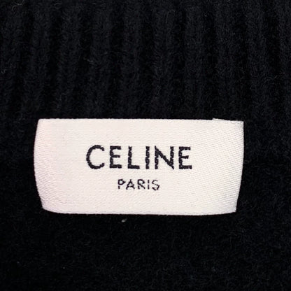 Celine Black Logo Wool Knit Sweater