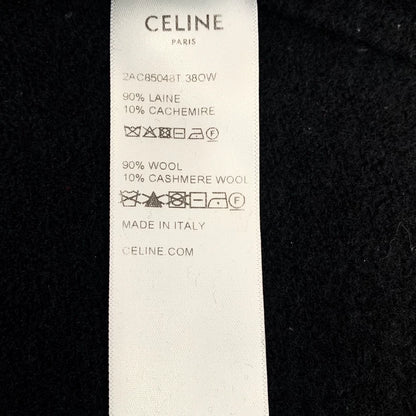 Celine Black Logo Wool Knit Sweater