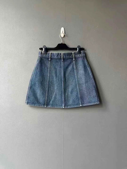 Celine Denim Chain Skirt