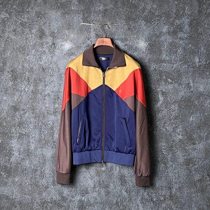 Color Blocked Zip Up Jacket