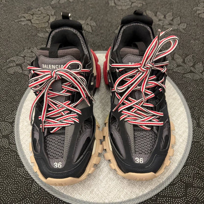 Balenciaga Black Red Track Sneakers