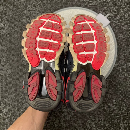 Balenciaga Black Red Track Sneakers