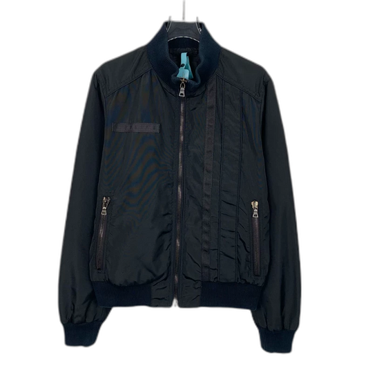 Prada Black Zip-Up Jacket Size 46