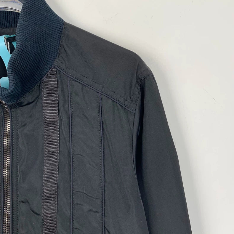 Prada Black Zip-Up Jacket Size 46
