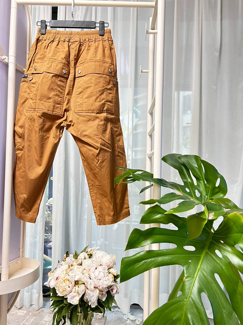 Rick Owens Yellow Cargo Pants 46