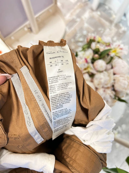 Rick Owens Yellow Cargo Pants 46