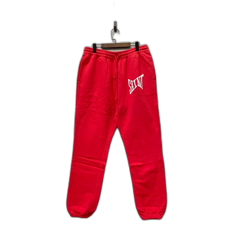 Red Logo Sweatpants with Drawstring