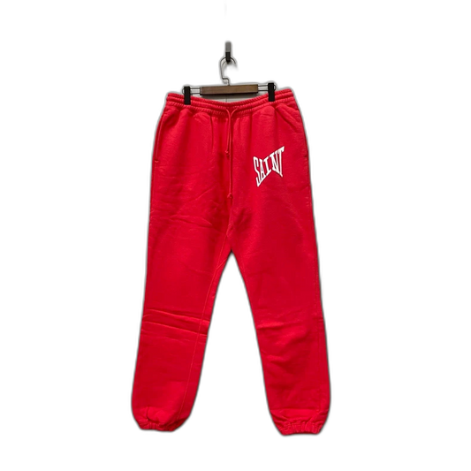 Red Logo Sweatpants with Drawstring