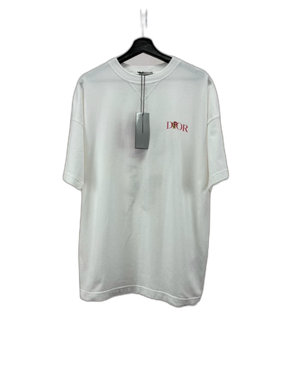 Dior Valentine's Day Rose Embroidered T-Shirt
