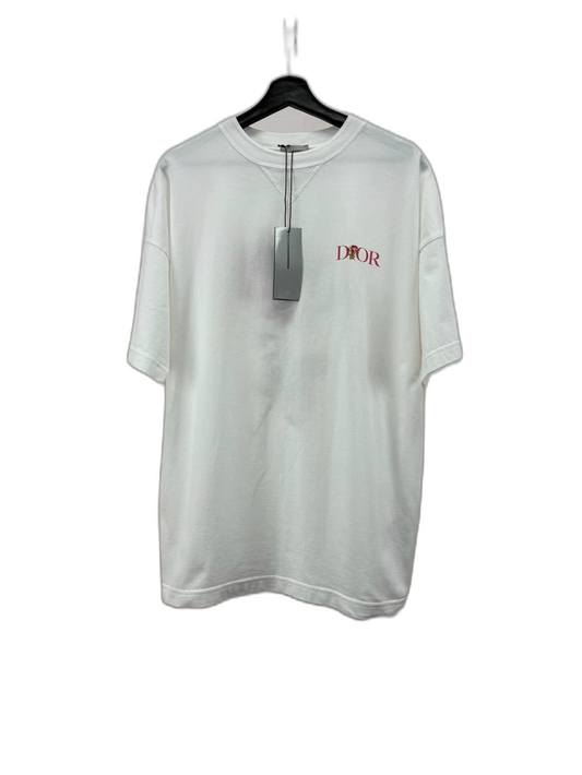 Dior Valentine's Day Rose Embroidered T-Shirt