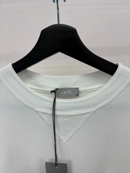 Dior Valentine's Day Rose Embroidered T-Shirt