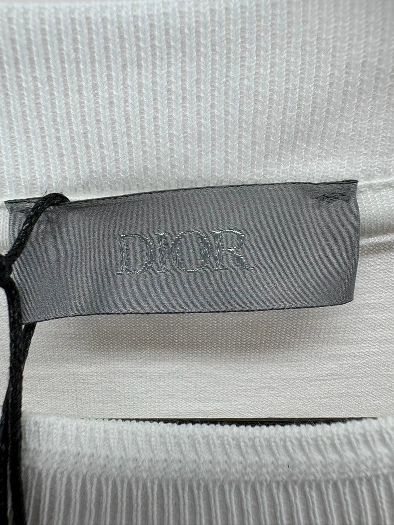 Dior Valentine's Day Rose Embroidered T-Shirt