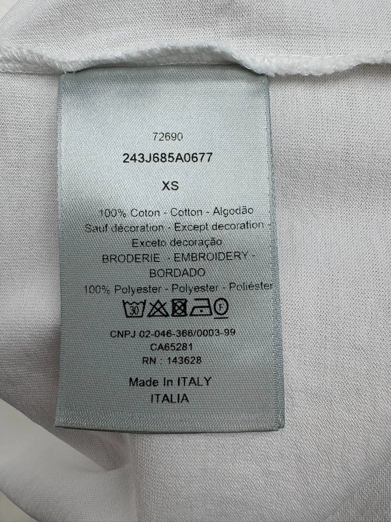 Dior Valentine's Day Rose Embroidered T-Shirt