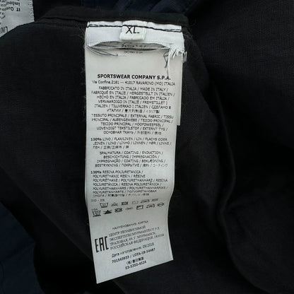 Stone Island Blue Nylon Coat XL