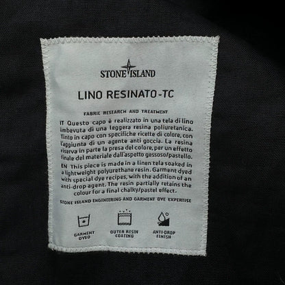 Stone Island Blue Nylon Coat XL