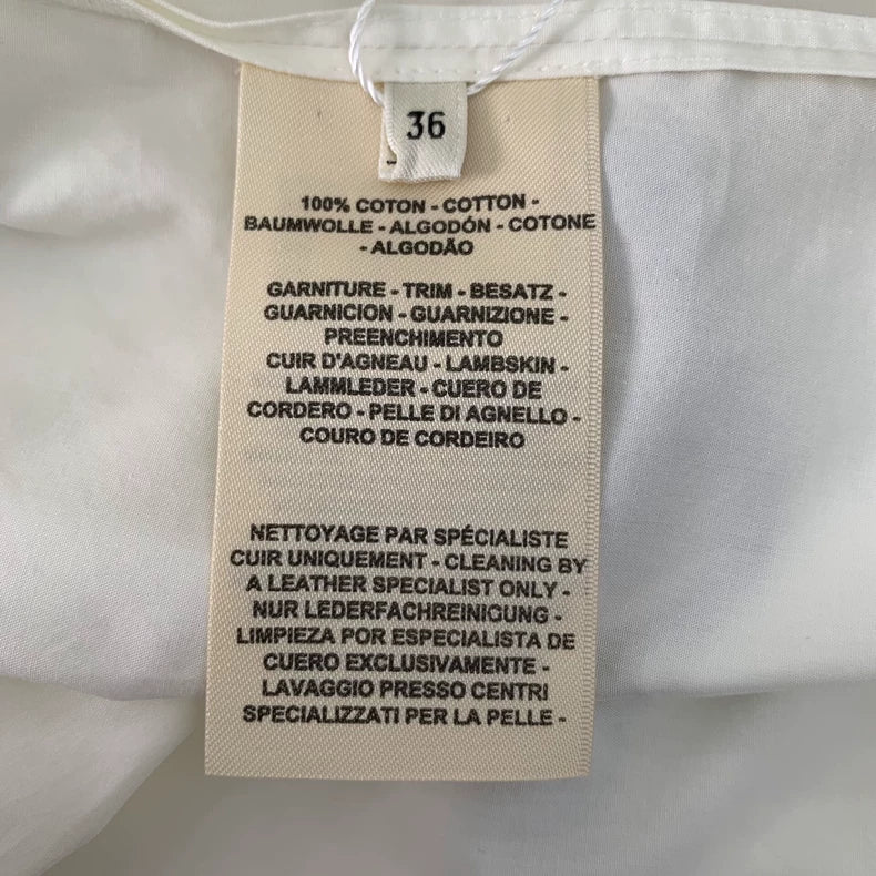 Hermes White Rope Pattern Long Sleeve Shirt