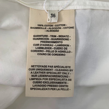 Hermes White Rope Pattern Long Sleeve Shirt