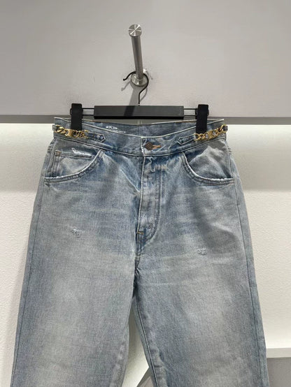 Celine Arc de Triomphe Denim Pants-yf