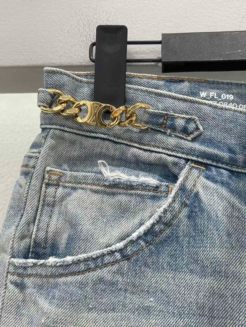 Celine Arc de Triomphe Denim Pants-yf