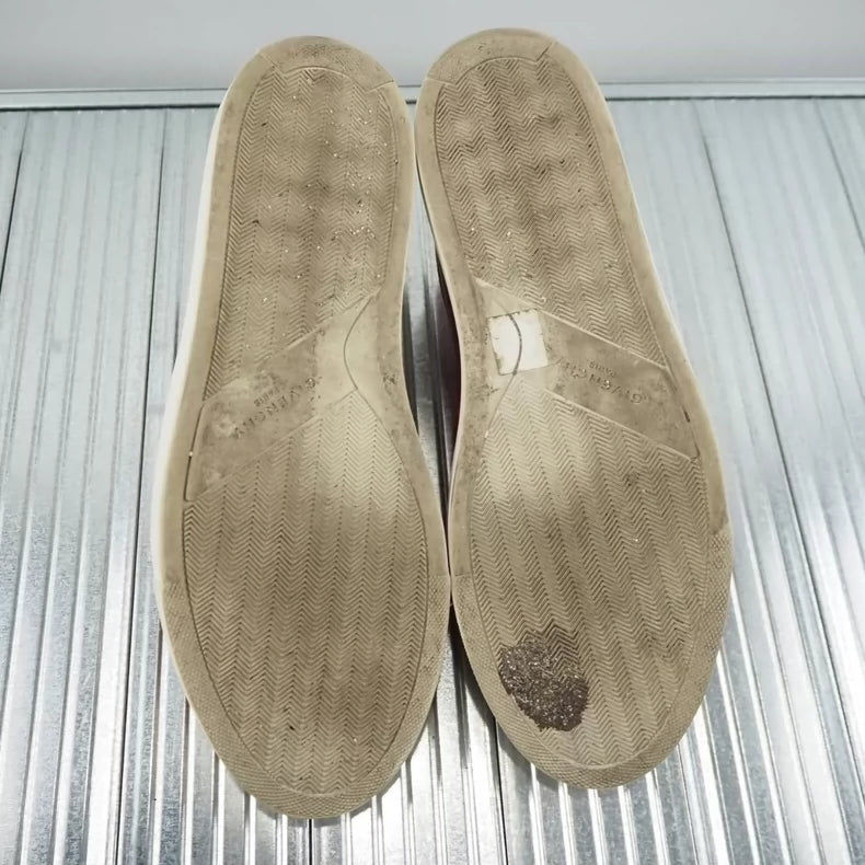 Givenchy Star Embossed Red Leather Slip-Ons