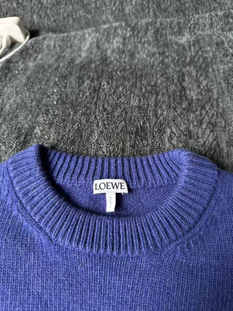 Loewe Logo Sweater in Purple