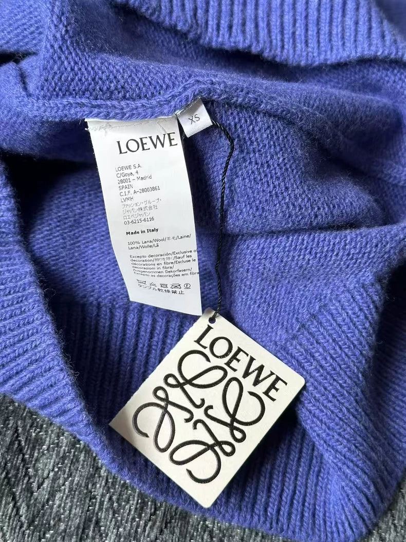 Loewe Logo Sweater in Purple