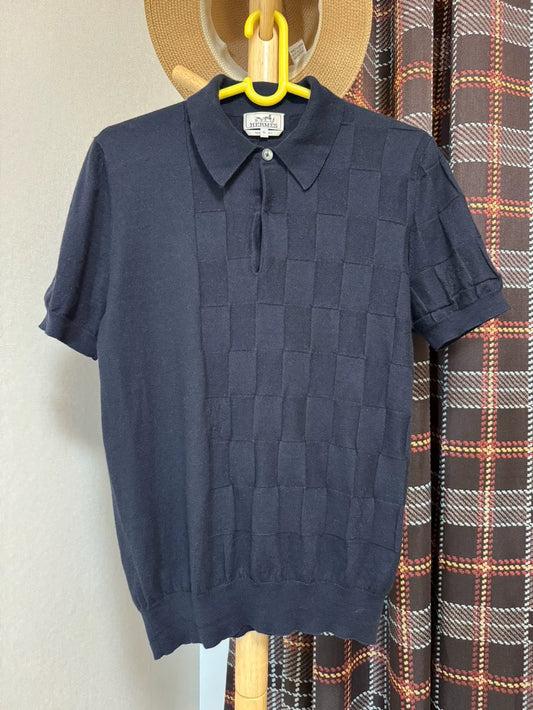 Hermes Cashmere Short Sleeve Polo-yf