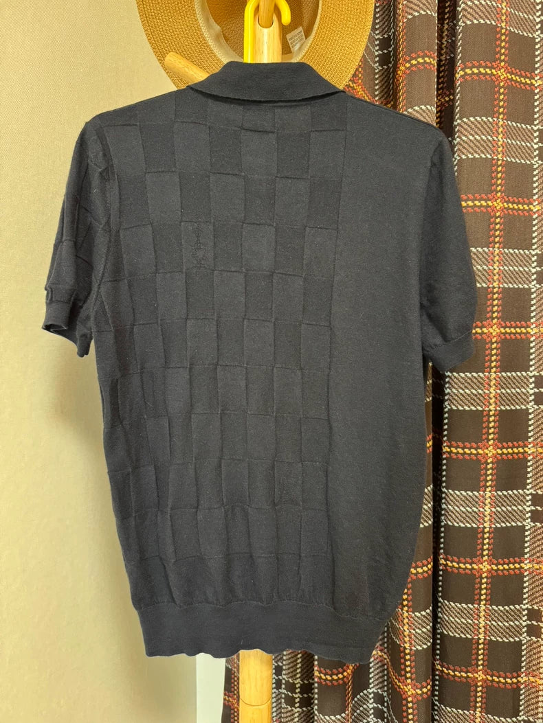 Hermes Cashmere Short Sleeve Polo-yf