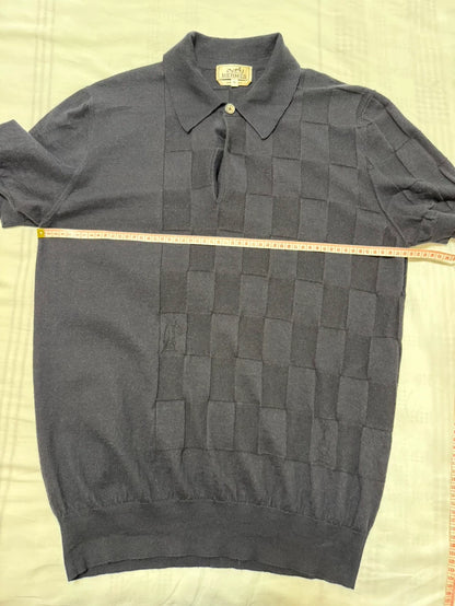 Hermes Cashmere Short Sleeve Polo-yf