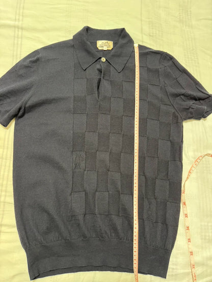 Hermes Cashmere Short Sleeve Polo-yf