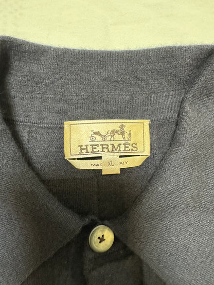 Hermes Cashmere Short Sleeve Polo-yf